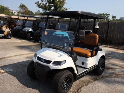 2024 White 2 Seater Advanced EV Golfer